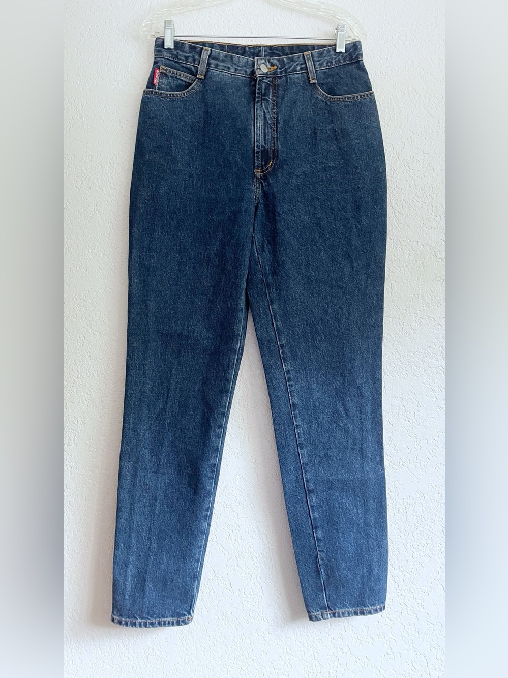 Vintage Bongo High-Rise Dark Blue Jeans Size 11 Mexico Cotton 90s Mom Y2K